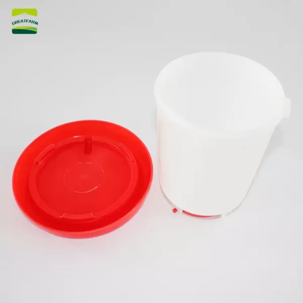 Plastic water bucket for poultry