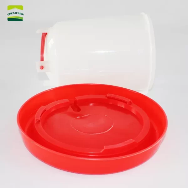 Plastic water bucket for poultry