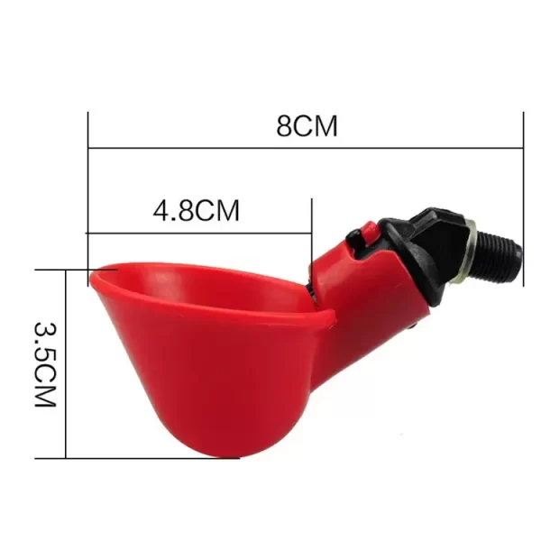 Automatic poultry drinker, 360 degree water