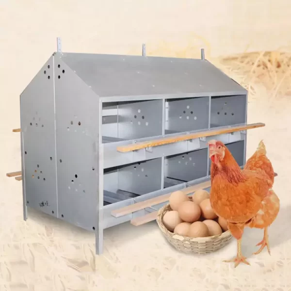 Poultry Hens layer Coop Farm House Layer Chickens Nesting 24 Holes Boxes Chicken Laying Nest Box for Poultry Breeding