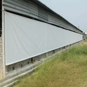 PVC/PE film fabric roller blind for pig sheep cattle farm