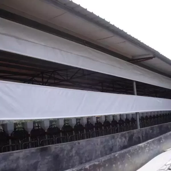 PVC/PE film fabric roller blind for pig sheep cattle farm