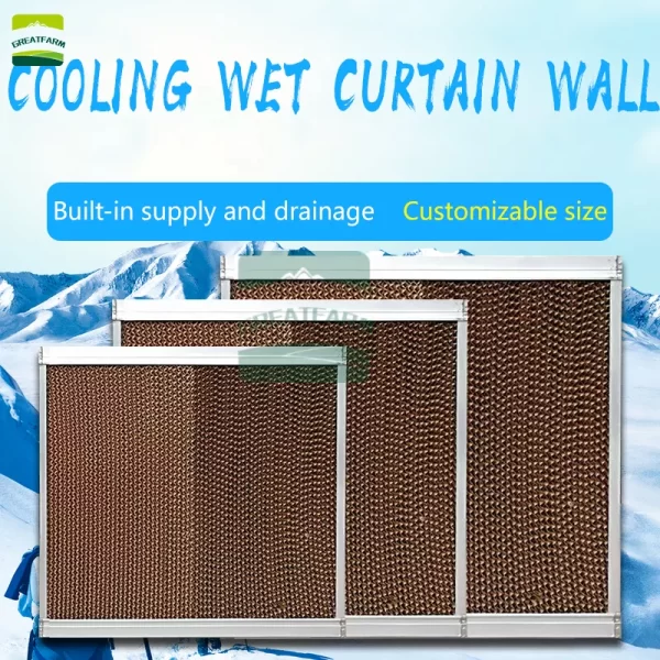 Poultry farming evaporative cooling pad