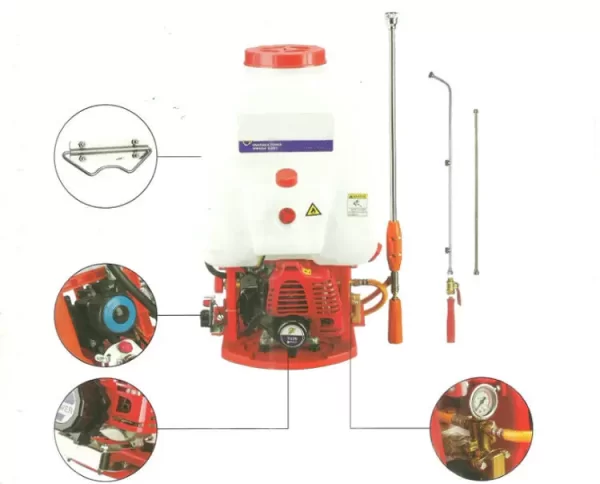 Agricultural power sprayer gasoline